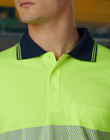 SW85 UNISEX COOLDRY SEGMENTED SS POLO