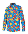 RMRU01-Patterned Vented Light Weight Open Front L/S Shirt