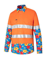 RMRU02R-2 Tone Vented Light Weight Open Front L/S Shirt, Reflective