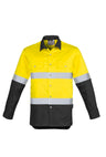 ZW129-Mens Rugged Cooling Hi Vis Taped Long Sleeve Shirt