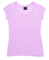 T929LD-Ladies Jersey Scoop  Neck Tee