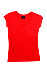 T929LD-Ladies Jersey Scoop  Neck Tee