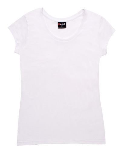 T929LD-Ladies Jersey Scoop  Neck Tee