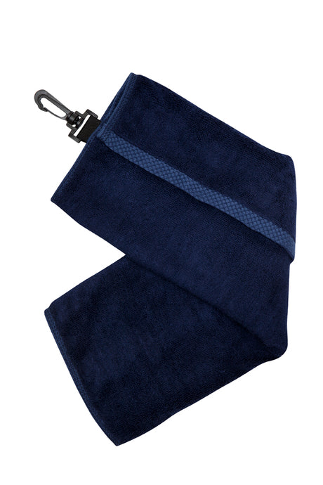 TW001G-Bamboo Golf Towel with plastic hook