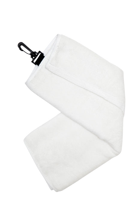 TW001G-Bamboo Golf Towel with plastic hook