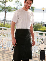 WA0391-Cotton Drill Three Quarter Apron -With Pocket