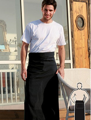 WA0393-Cotton Drill Continental Apron -With Pocket