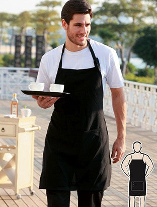 WA0396-Cotton Drill Full Bib Apron -With Pocket