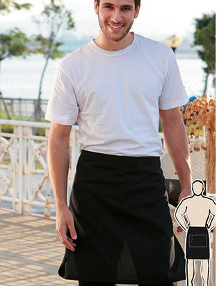 WA0619-Cotton Drill Half Apron -With Pocket