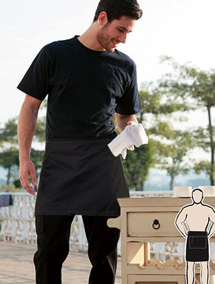 WA0672-Polyester Drill Quarter Apron -With Pocket