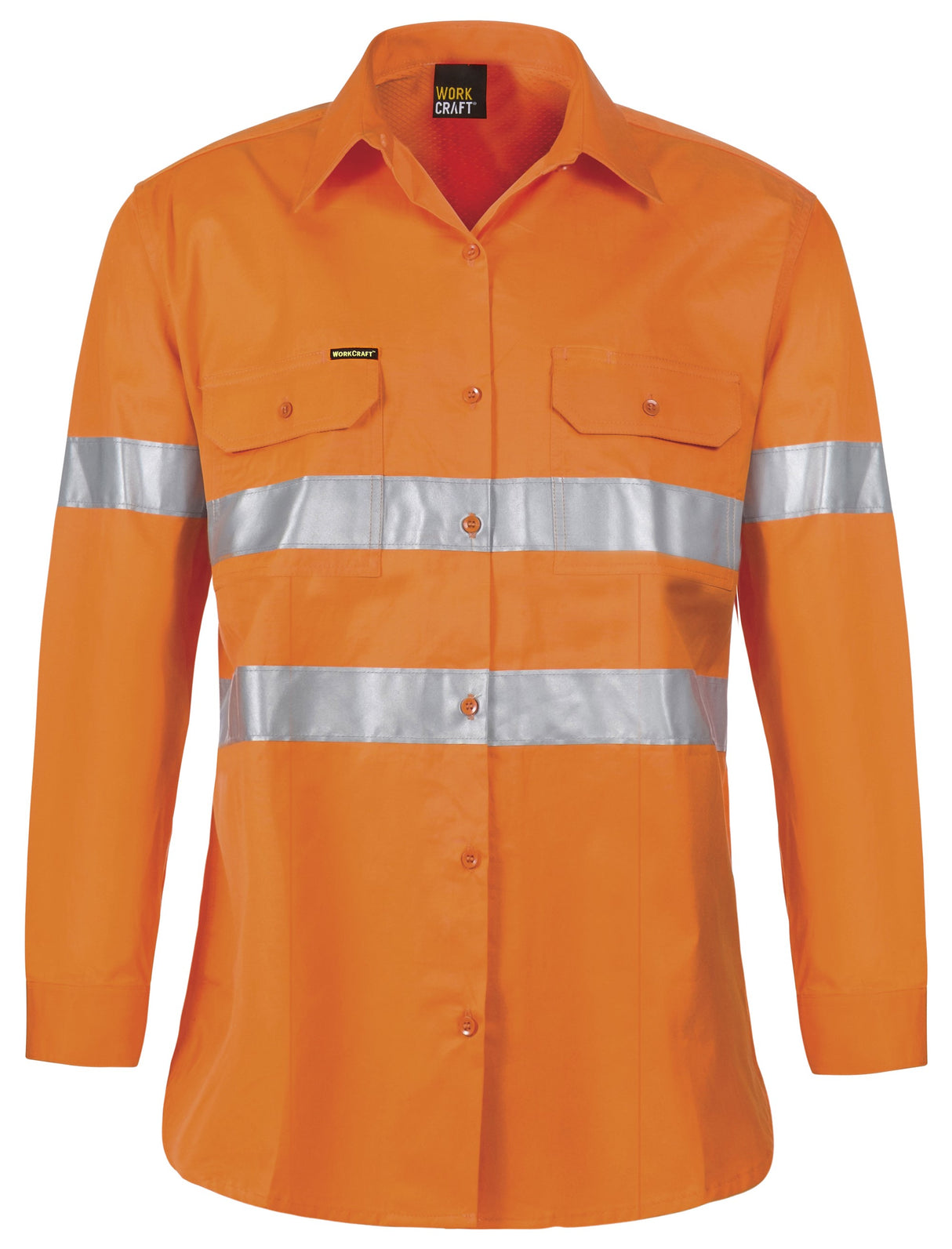 WSL508-LADIES LIGHT WEIGHT HI VIS SHIRT WITH CSR TAPE