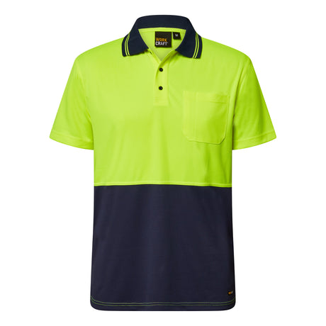 WSP201-Hi Vis Two Tone Ss Polo Pocket