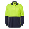 WSP202-Hi Vis Two Tone Ls Polo Pocket