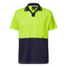 WSP205-Hi Vis Two Tone Ss Laundry Polo