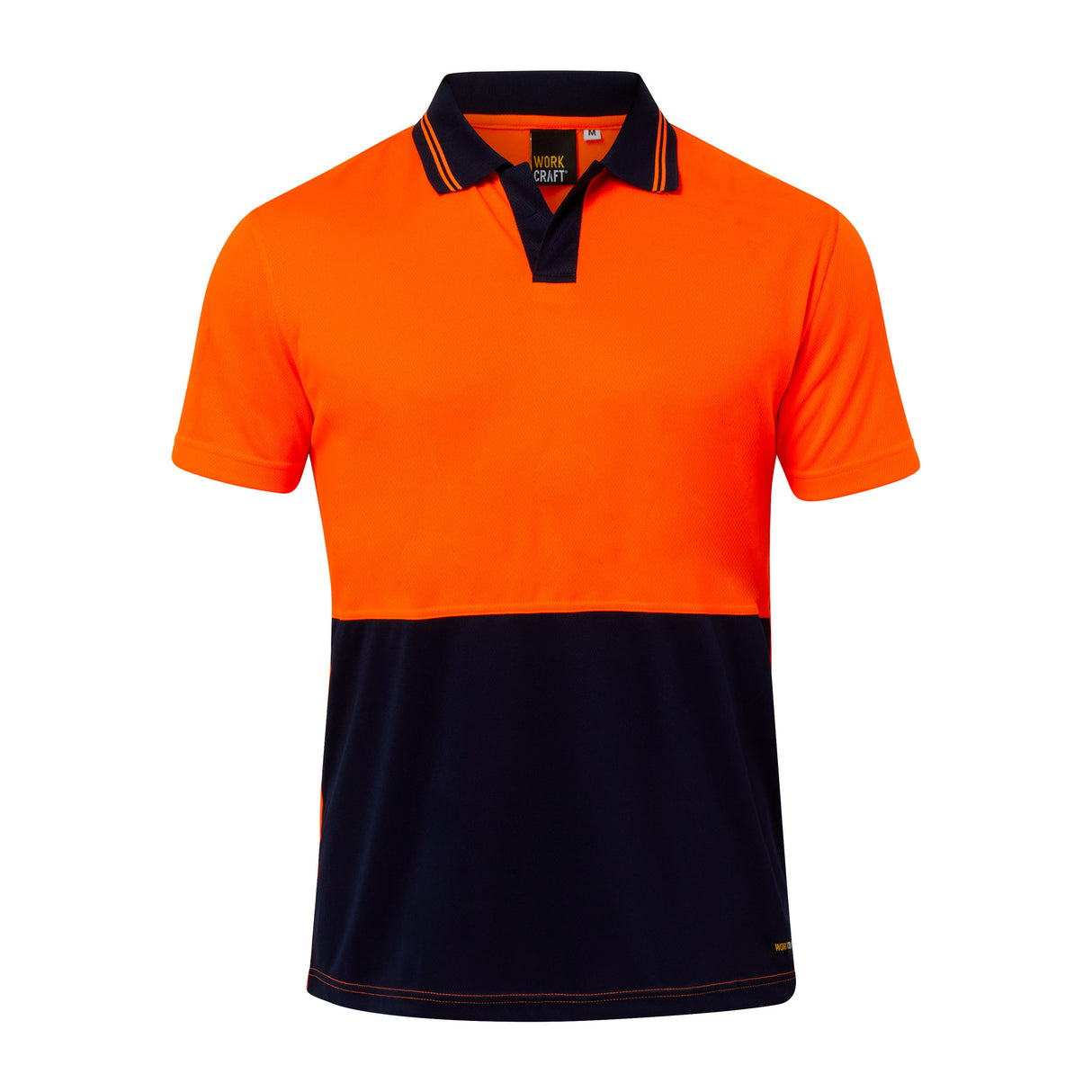 WSP205-Hi Vis Two Tone Ss Laundry Polo