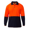 WSP402-Hi Vis Two Tone Ls Polo Cb