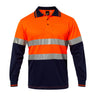 WSP409-Hi Vis Two Tone Ls Polo & Tape