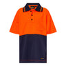 WSPK20-Kids S/S Two Tone Polo