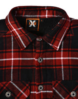 WT07 UNISEX QUILTED FLANNEL SHIRT-STYLE JACKET