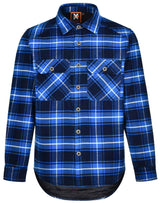 WT07 UNISEX QUILTED FLANNEL SHIRT-STYLE JACKET