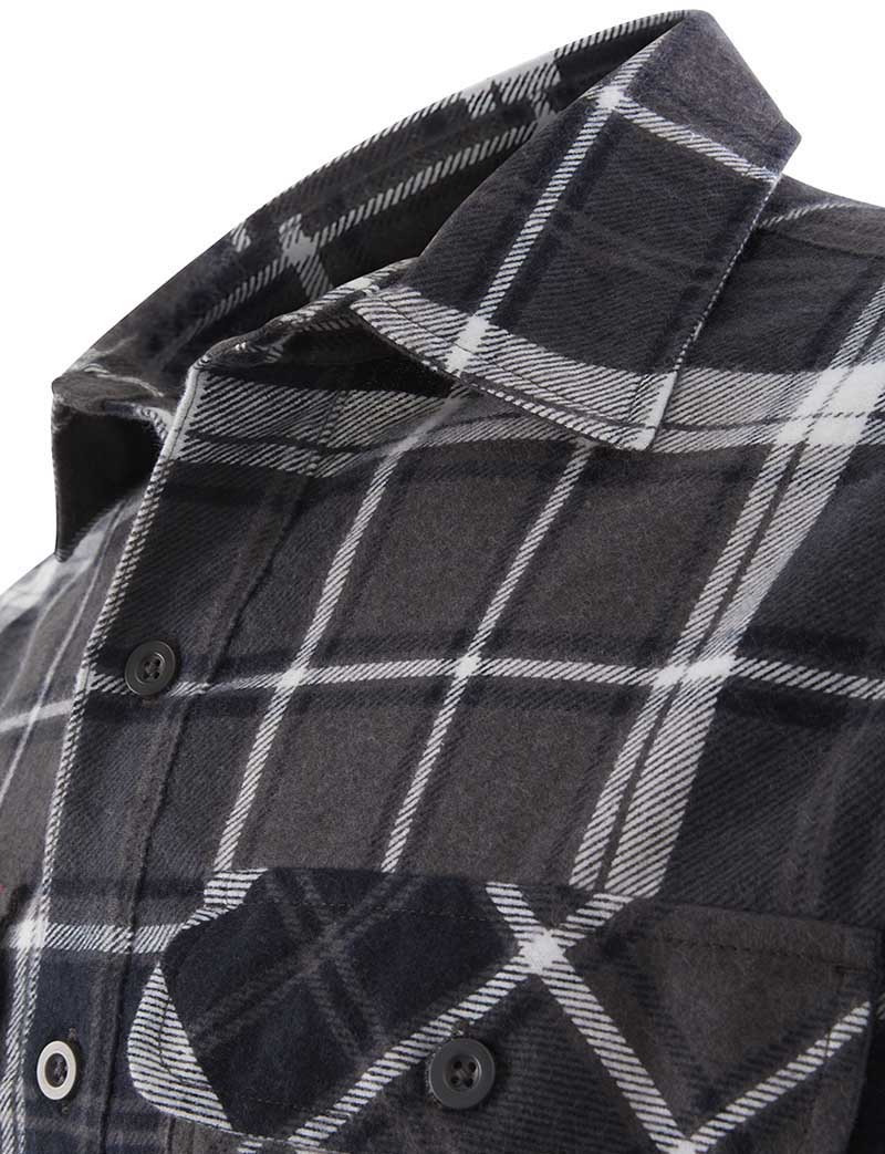 Y04006-Hard Yakka Core Mens Long Sleeve Closed Front Check Flannel Shirt