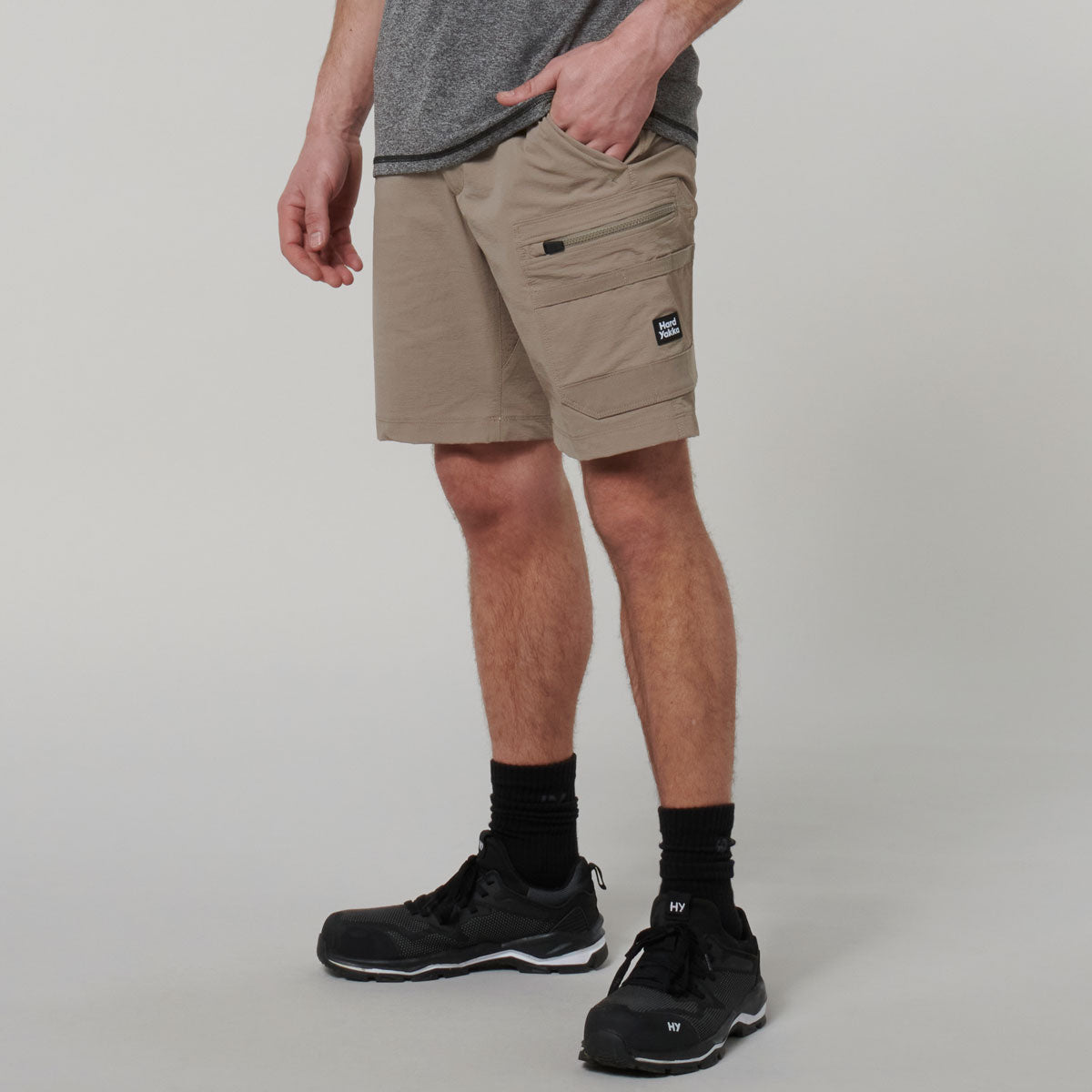 Y05167-Hard Yakka Mens X Mid Shorts