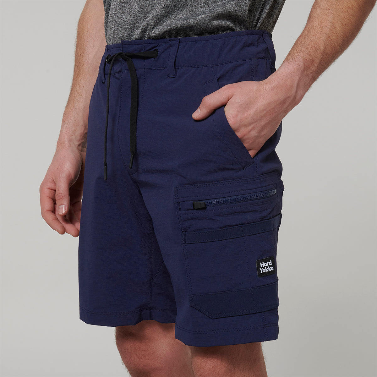 Y05167-Hard Yakka Mens X Mid Shorts