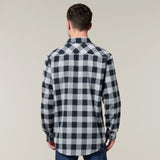 LONG SLEEVE CHECK FLANNEL COTTON WORK SHIRT