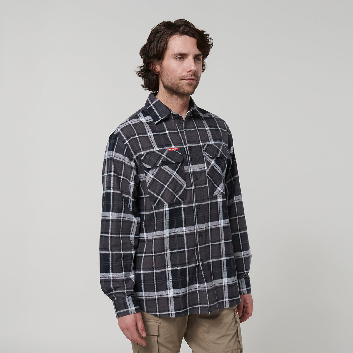 Y07752-Hard Yakka Core Mens Long Sleeve Check Flannel