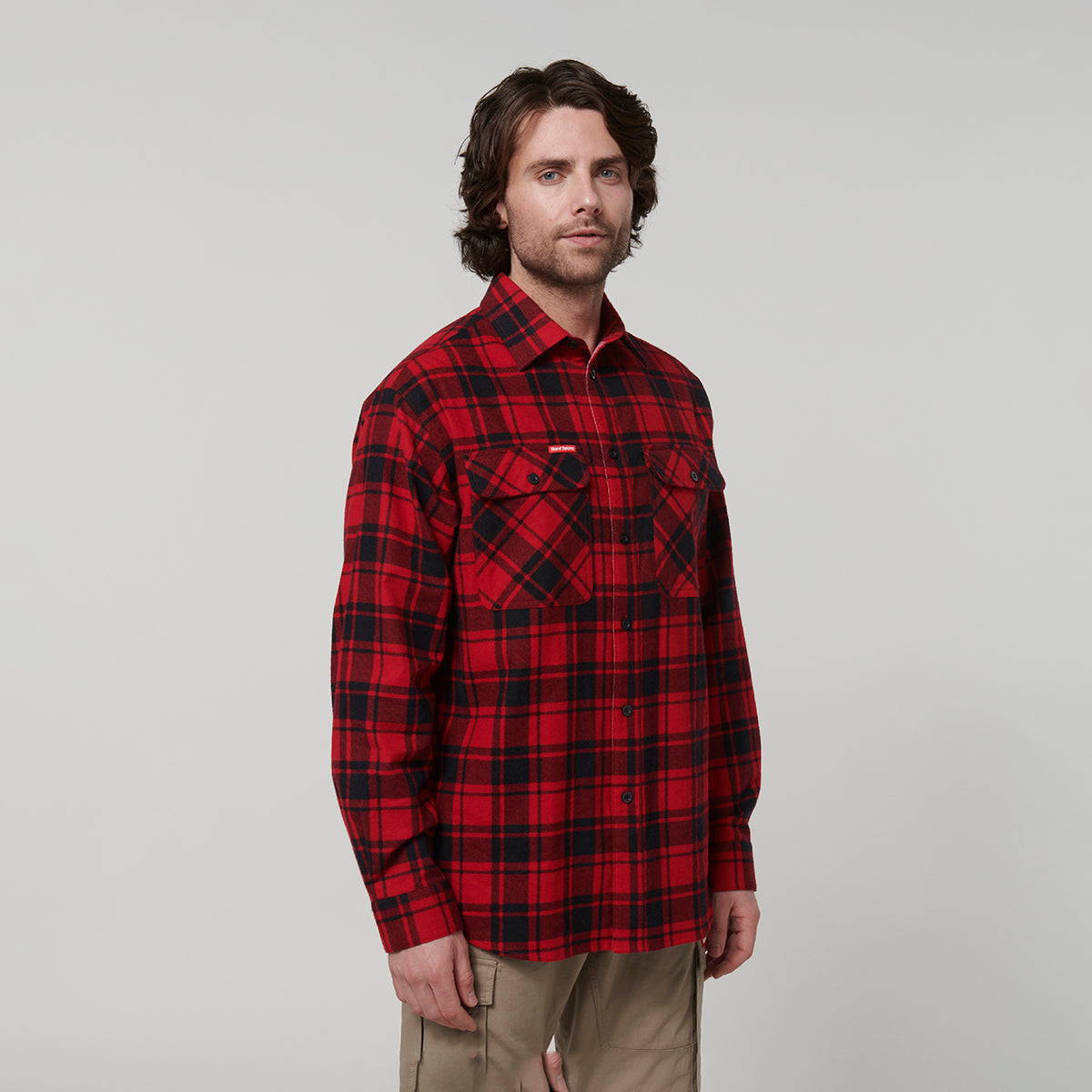 Y07752-Hard Yakka Core Mens Long Sleeve Check Flannel