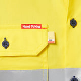 Y07754-Hard Yakka Core Mens Short Sleeve Hi Vis 2 Tone Taped Vented Shirt