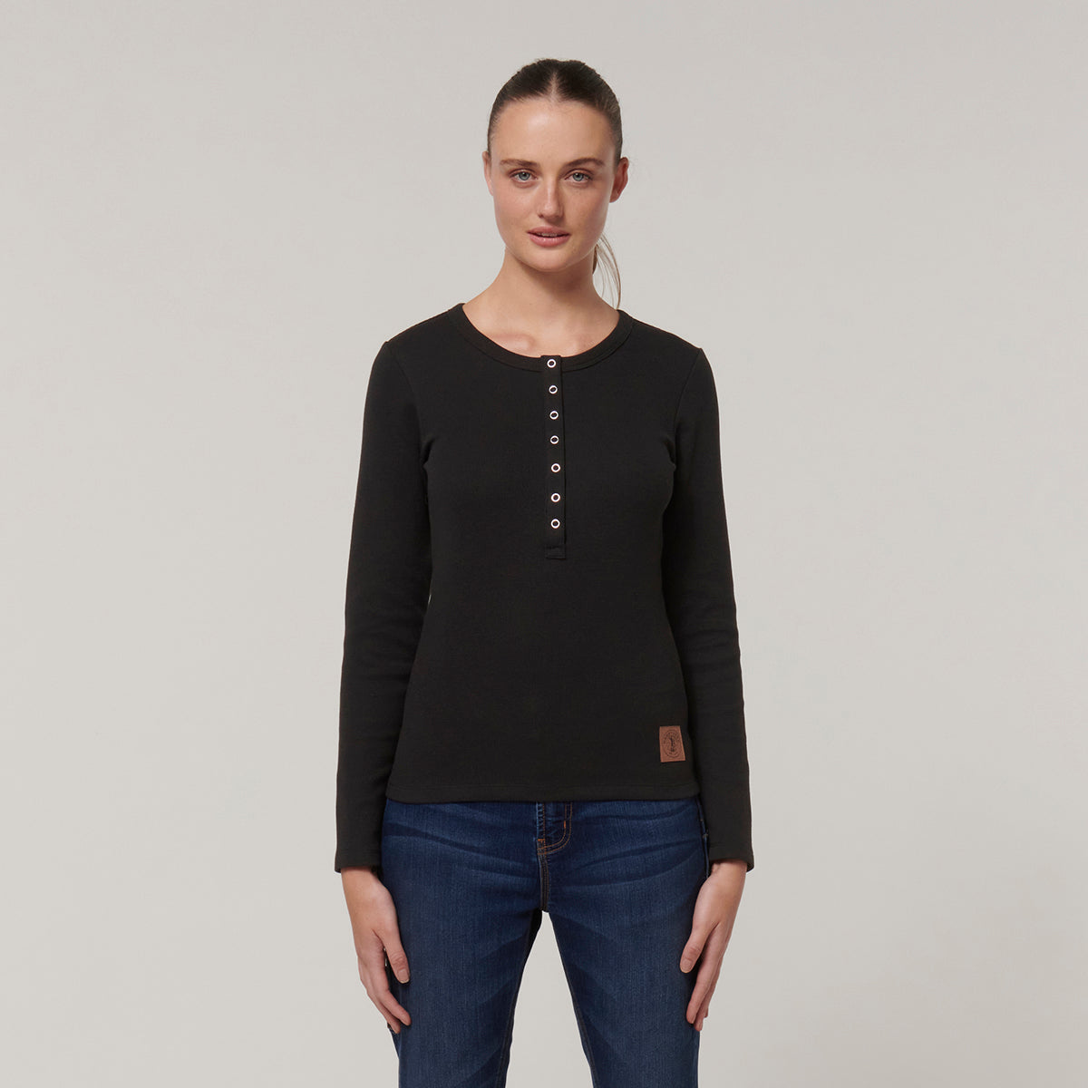 Y08237-Hard Yakka Womens Henley