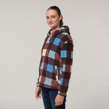 Y08522-Hard Yakka Womens Check Zoodie