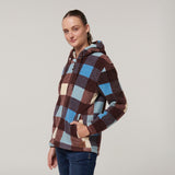 Y08522-Hard Yakka Womens Check Zoodie