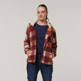 Y08522-Hard Yakka Womens Check Zoodie