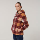 Y08522-Hard Yakka Womens Check Zoodie