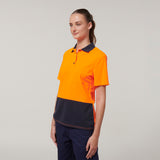 Y08601-Hard Yakka Womens Short Sleeve Hi Vis Polo