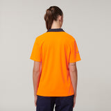 Y08601-Hard Yakka Womens Short Sleeve Hi Vis Polo