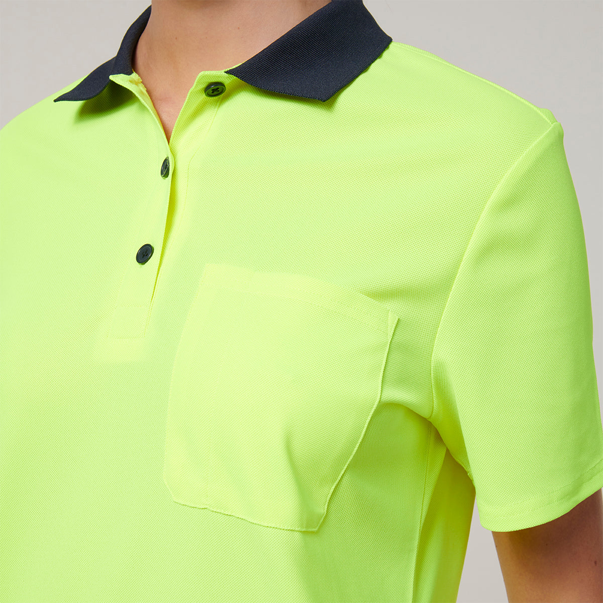 Y08601-Hard Yakka Womens Short Sleeve Hi Vis Polo