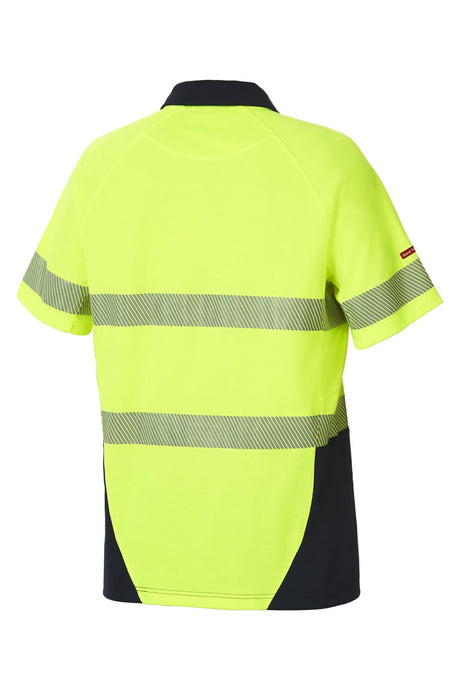 KOOLGEAR HI-VIS 2 TONE TAPED VENTED SHORT SLEEVE POLO