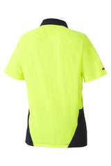 KOOLGEAR HI-VIS 2 TONE VENTED SHORT SLEEVE POLO