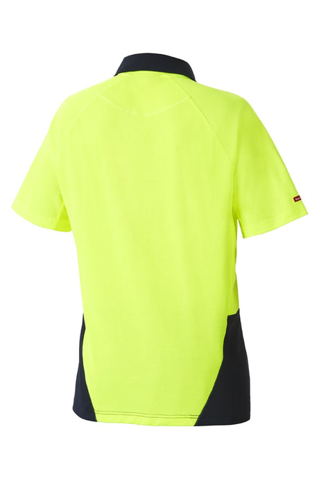 KOOLGEAR HI-VIS 2 TONE VENTED SHORT SLEEVE POLO