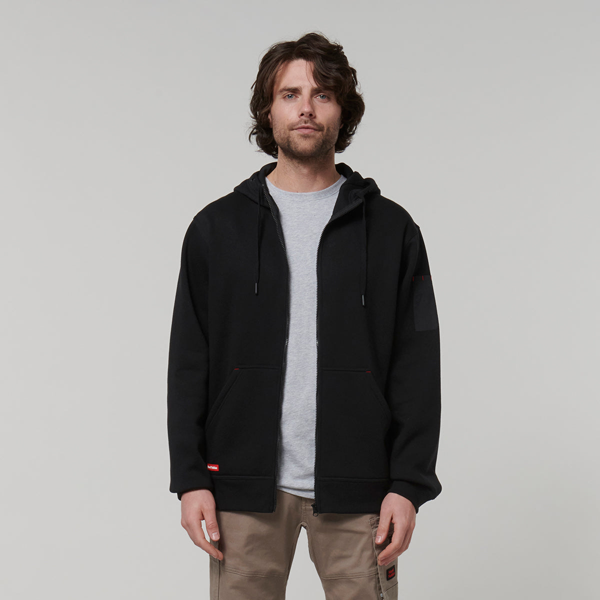 Y19542-Hard Yakka Core Mens Fleece Zip Hoodie