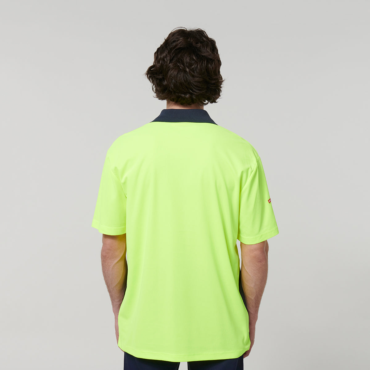 Y19616-Hard Yakka Mens Short Sleeve Hi Vis Polo