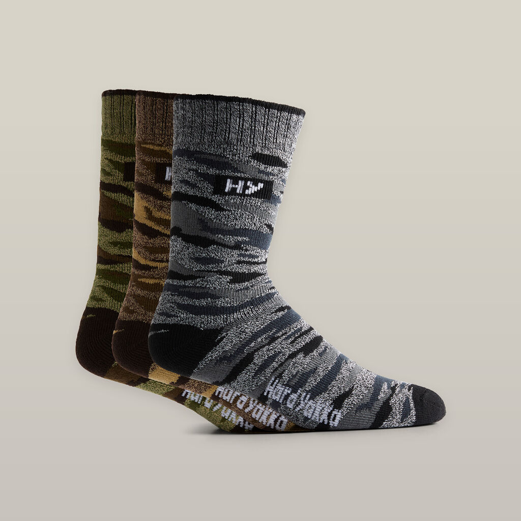 Y22943-Hard Yakka Camo Sock & Beanie Bundle