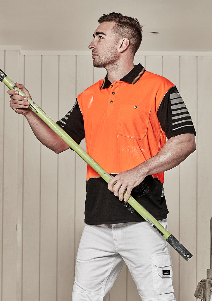 ZH236-Mens Hi Vis Zone Polo