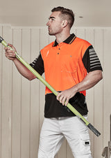 ZH236-Mens Hi Vis Zone Polo