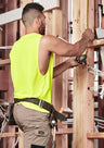 ZH297-Mens Hi Vis Sleeveless Tee