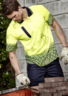 ZH300-Mens Hi Vis Tracks Short Sleeve Polo