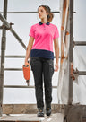 ZH731-Womens Hi Vis Basic Short Sleeve Polo